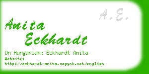 anita eckhardt business card